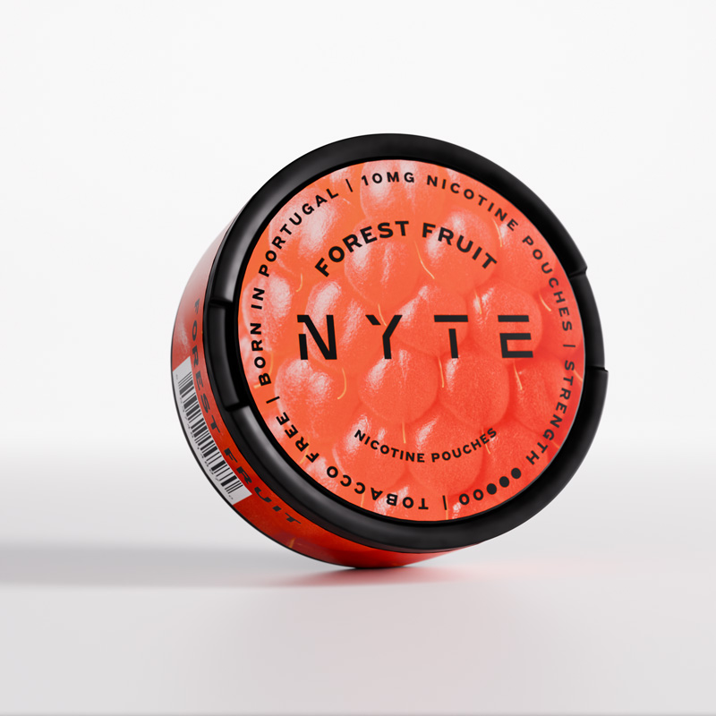 NYTE Red Fruit – 10mg nicotine pouch, red berry flavour, smoke-free product