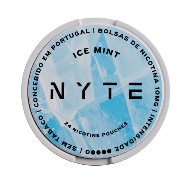 NYTE Ice Mint Nicotine Pouches 10mg embalagem