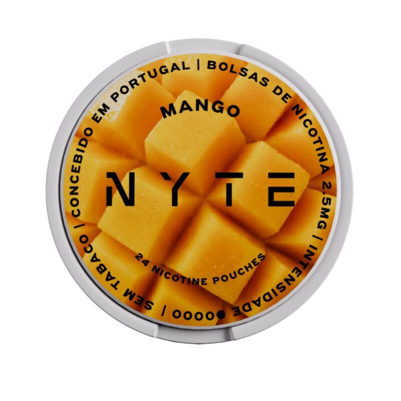 NYTE Mango Nicotine Pouches 2.5mg embalagem